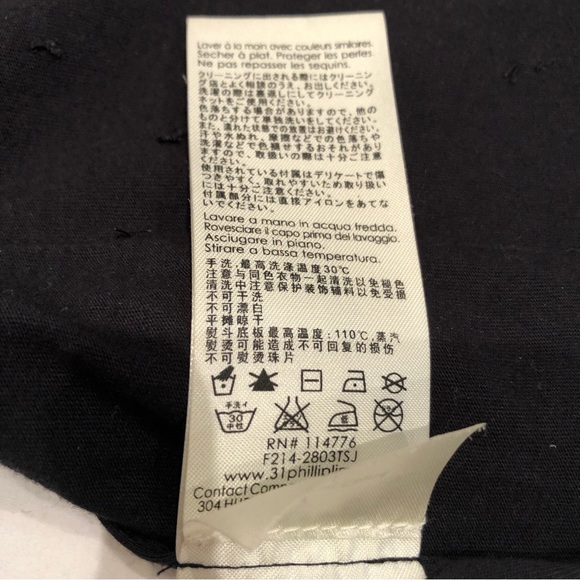 Phillip Lim Overlapped Side Seam T-shirt with Embellishment Women Size M - Picture 8 of 13